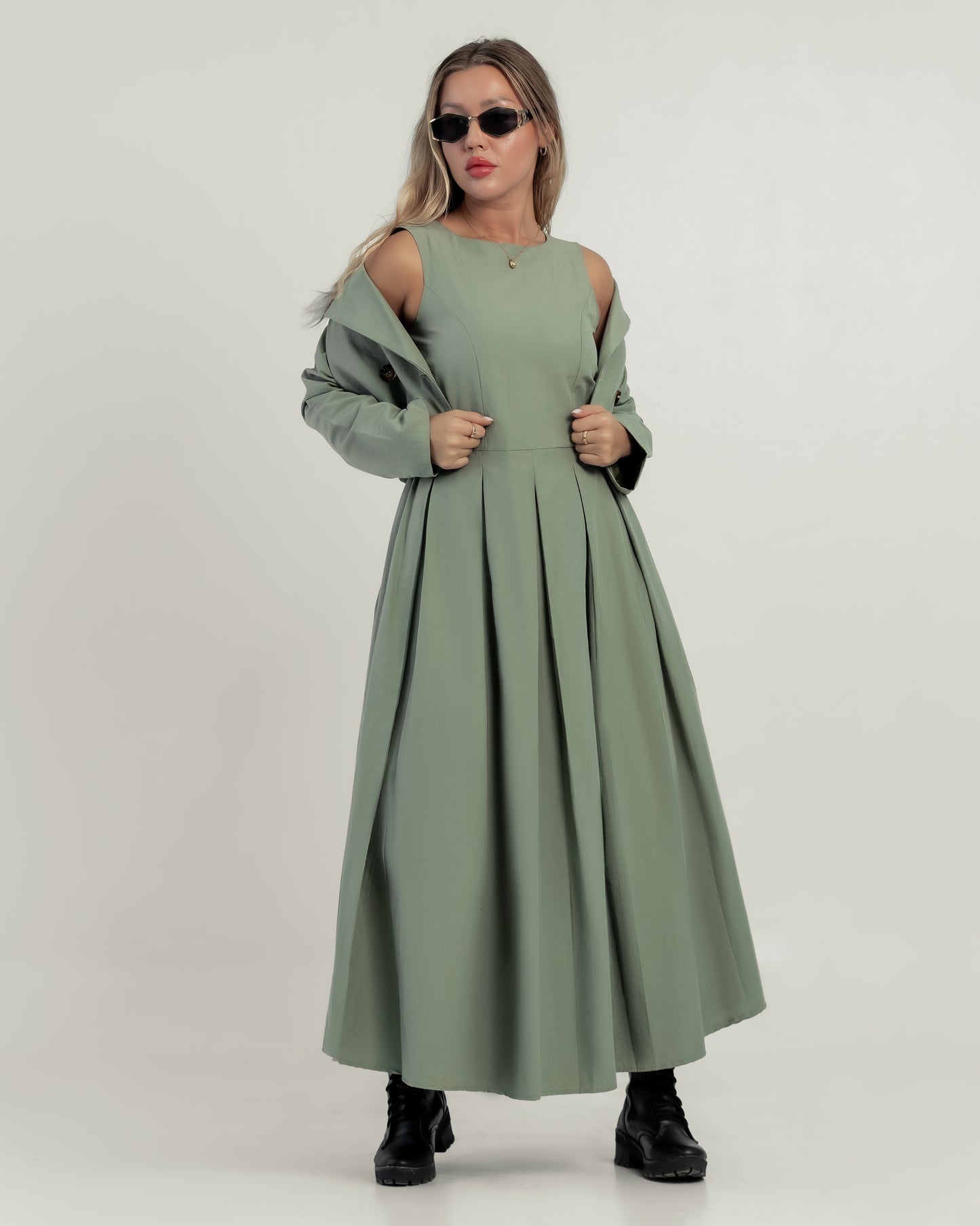 Queiora's Sage Serenity Two-Piece Set